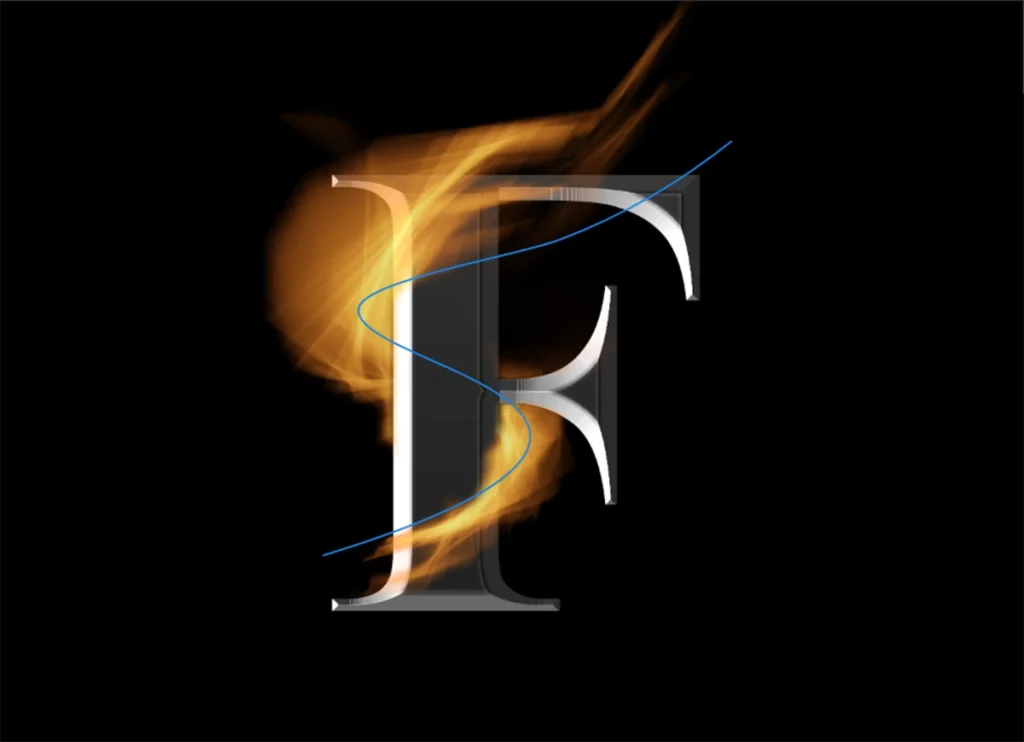 layer mask of fire effect