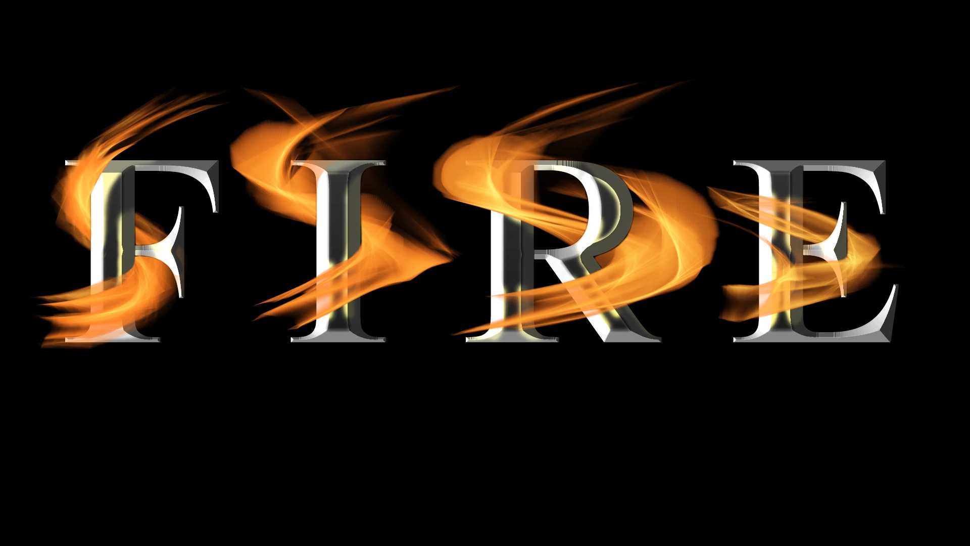 Flame Effect Around Text