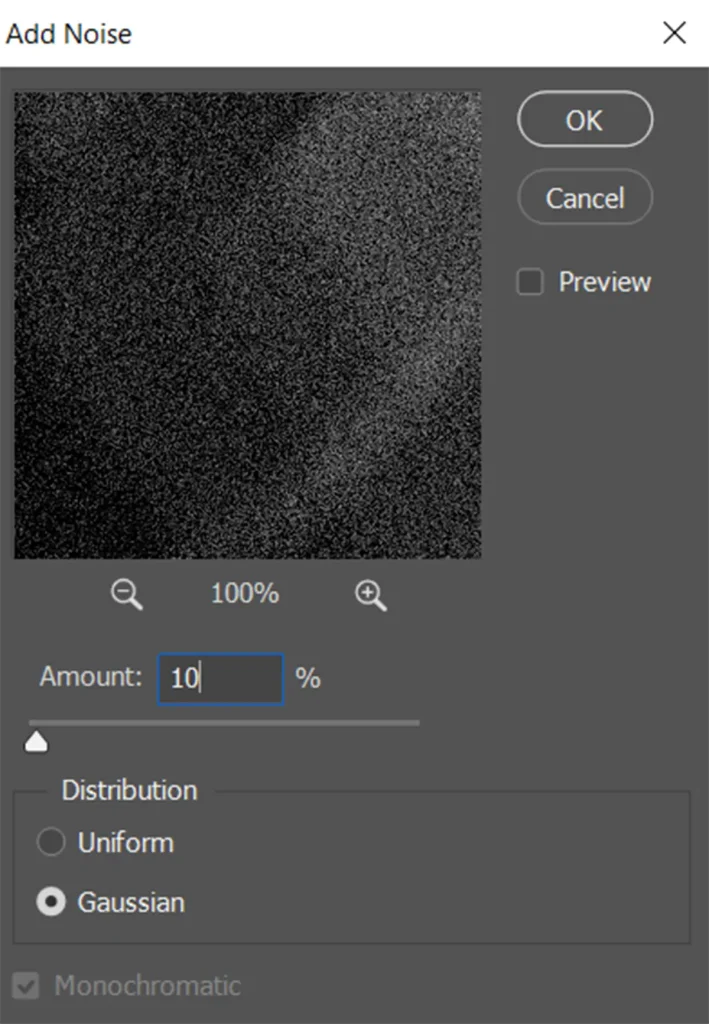 Add Noise Dialog