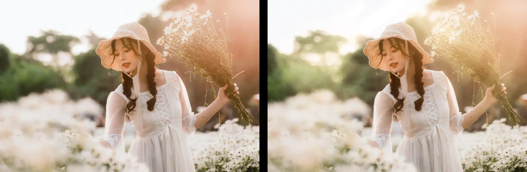 Before After Create Light Rays