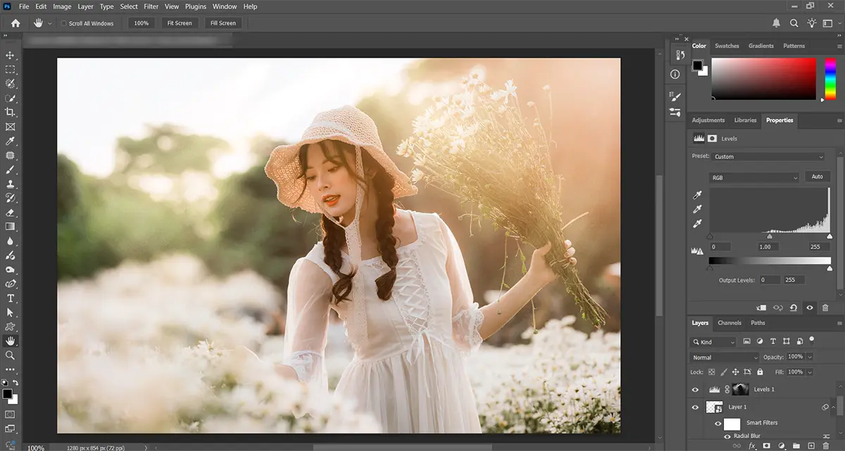Create Light Rays in Photoshop