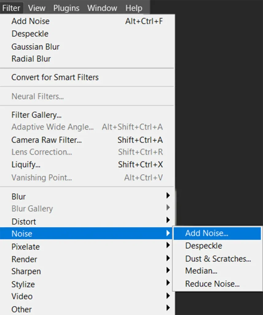 Filter Noise Add Noise