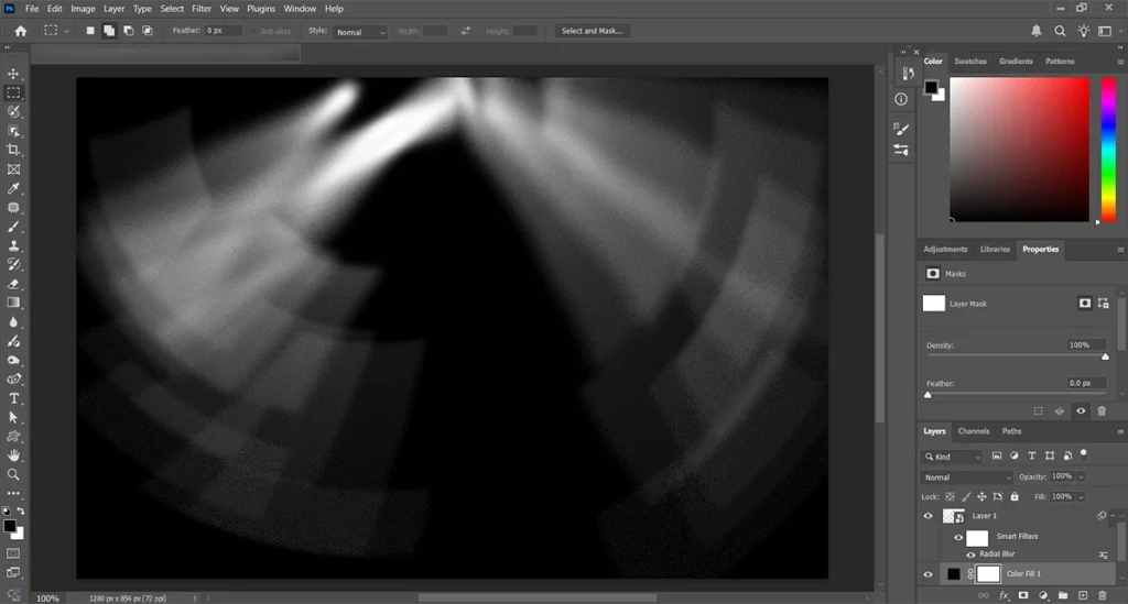 check the light ray effect