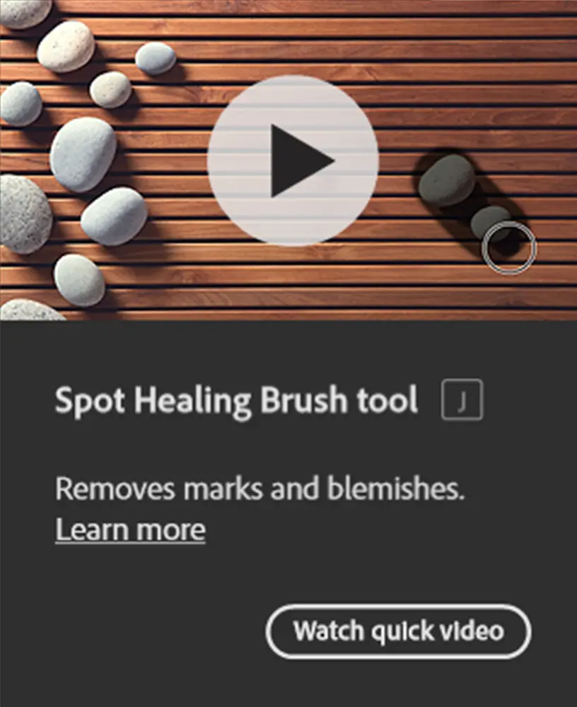 Spot Healing Brush Tool