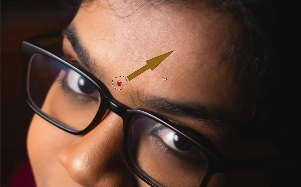 Draw around the area